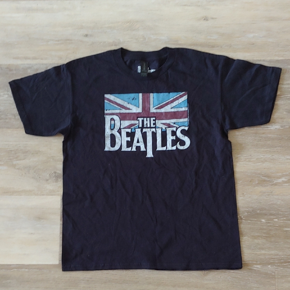 NWOT The Beatles Youth Graphic T-Shirt Black Size L